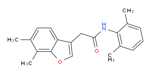 2-(6,7-dimethylbenzofuran-3-yl)-N-(2,6-dimethylphenyl)acetamide