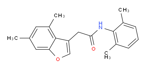 2-(4,6-dimethylbenzofuran-3-yl)-N-(2,6-dimethylphenyl)acetamide