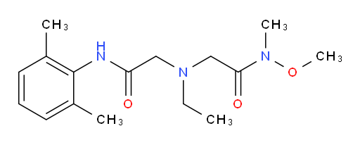 2-((2-((2,6-dimethylphenyl)amino)-2-oxoethyl)(ethyl)amino)-N-methoxy-N-methylacetamide
