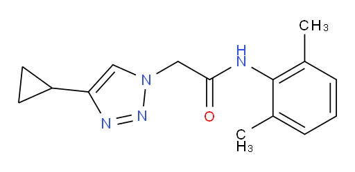2-(4-cyclopropyl-1H-1,2,3-triazol-1-yl)-N-(2,6-dimethylphenyl)acetamide