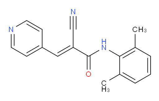 (E)-2-cyano-N-(2,6-dimethylphenyl)-3-(pyridin-4-yl)acrylamide