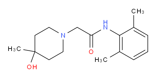 N-(2,6-dimethylphenyl)-2-(4-hydroxy-4-methylpiperidin-1-yl)acetamide