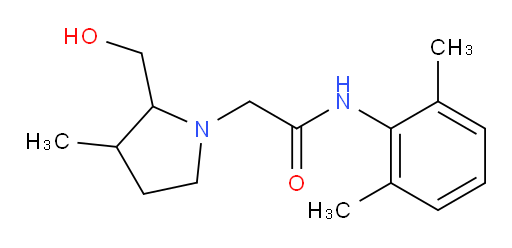 N-(2,6-dimethylphenyl)-2-(2-(hydroxymethyl)-3-methylpyrrolidin-1-yl)acetamide