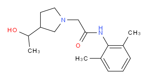 N-(2,6-dimethylphenyl)-2-(3-(1-hydroxyethyl)pyrrolidin-1-yl)acetamide