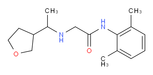 N-(2,6-dimethylphenyl)-2-((1-(tetrahydrofuran-3-yl)ethyl)amino)acetamide