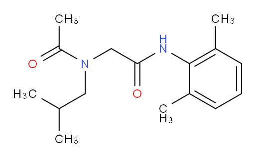 N-(2,6-dimethylphenyl)-2-(N-isobutylacetamido)acetamide