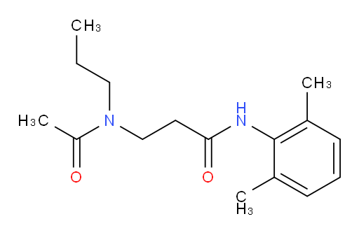 N-(2,6-dimethylphenyl)-3-(N-propylacetamido)propanamide