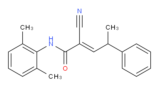 (E)-2-cyano-N-(2,6-dimethylphenyl)-4-phenylpent-2-enamide