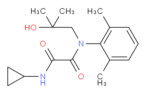 N1-cyclopropyl-N2-(2,6-dimethylphenyl)-N2-(2-hydroxy-2-methylpropyl)oxalamide