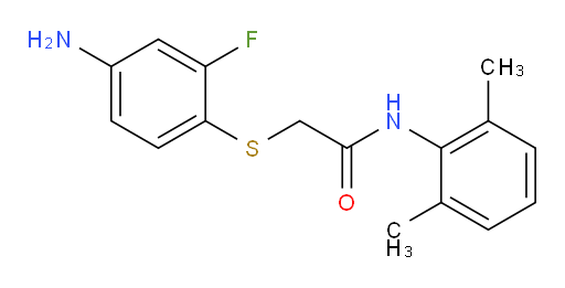 2-((4-amino-2-fluorophenyl)thio)-N-(2,6-dimethylphenyl)acetamide