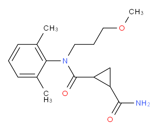 N1-(2,6-dimethylphenyl)-N1-(3-methoxypropyl)cyclopropane-1,2-dicarboxamide