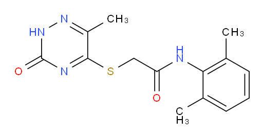 N-(2,6-dimethylphenyl)-2-((6-methyl-3-oxo-2,3-dihydro-1,2,4-triazin-5-yl)thio)acetamide