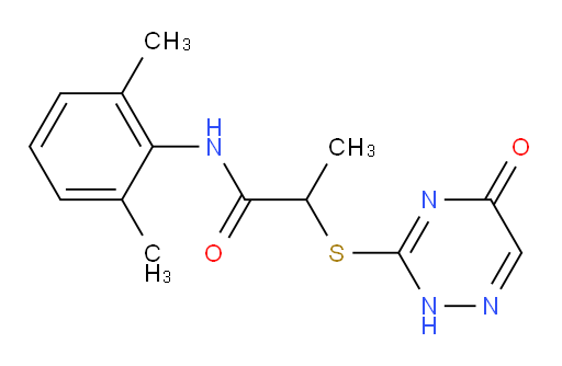 N-(2,6-dimethylphenyl)-2-((5-oxo-2,5-dihydro-1,2,4-triazin-3-yl)thio)propanamide