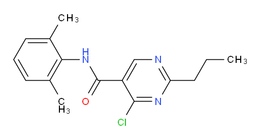 4-chloro-N-(2,6-dimethylphenyl)-2-propylpyrimidine-5-carboxamide