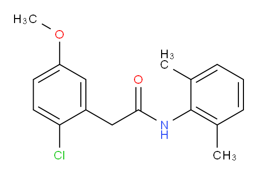 2-(2-chloro-5-methoxyphenyl)-N-(2,6-dimethylphenyl)acetamide