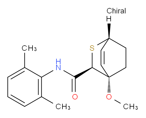 (1R,3S,4S)-N-(2,6-dimethylphenyl)-4-methoxy-2-thiabicyclo[2.2.2]oct-5-ene-3-carboxamide