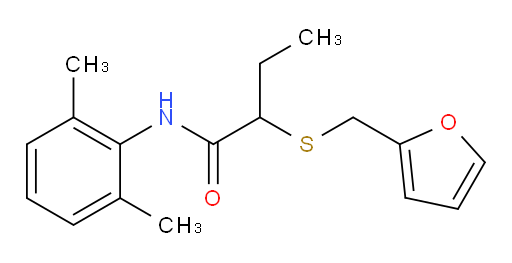 N-(2,6-dimethylphenyl)-2-((furan-2-ylmethyl)thio)butanamide