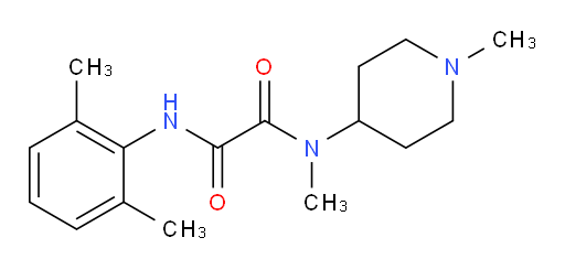 N1-(2,6-dimethylphenyl)-N2-methyl-N2-(1-methylpiperidin-4-yl)oxalamide