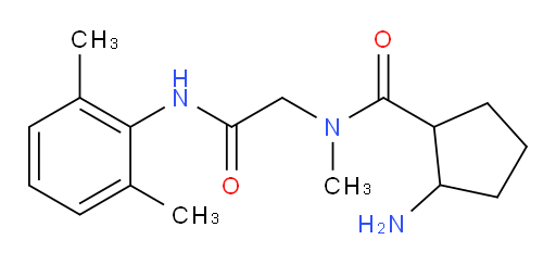 2-amino-N-(2-((2,6-dimethylphenyl)amino)-2-oxoethyl)-N-methylcyclopentanecarboxamide