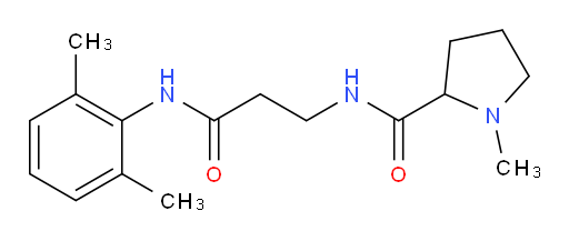 N-(3-((2,6-dimethylphenyl)amino)-3-oxopropyl)-1-methylpyrrolidine-2-carboxamide