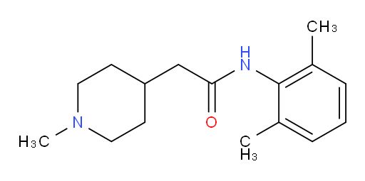 N-(2,6-dimethylphenyl)-2-(1-methylpiperidin-4-yl)acetamide