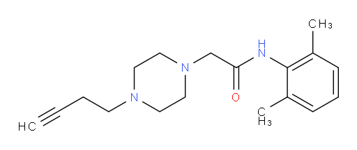 2-(4-(but-3-yn-1-yl)piperazin-1-yl)-N-(2,6-dimethylphenyl)acetamide