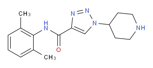 N-(2,6-dimethylphenyl)-1-(piperidin-4-yl)-1H-1,2,3-triazole-4-carboxamide