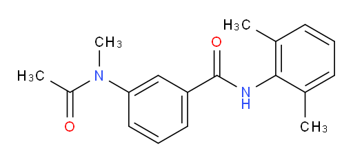 N-(2,6-dimethylphenyl)-3-(N-methylacetamido)benzamide