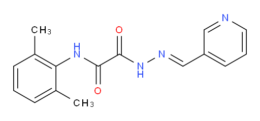 (E)-N-(2,6-dimethylphenyl)-2-oxo-2-(2-(pyridin-3-ylmethylene)hydrazinyl)acetamide