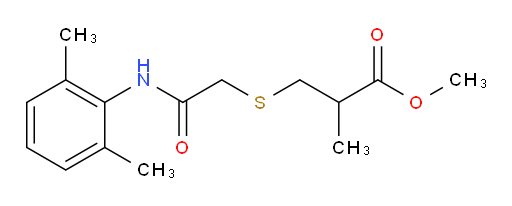 methyl 3-((2-((2,6-dimethylphenyl)amino)-2-oxoethyl)thio)-2-methylpropanoate