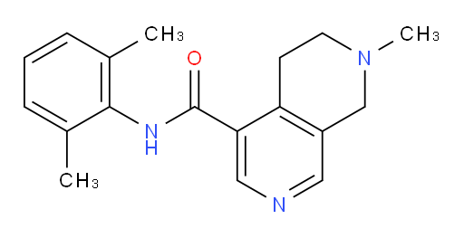 N-(2,6-dimethylphenyl)-7-methyl-5,6,7,8-tetrahydro-2,7-naphthyridine-4-carboxamide