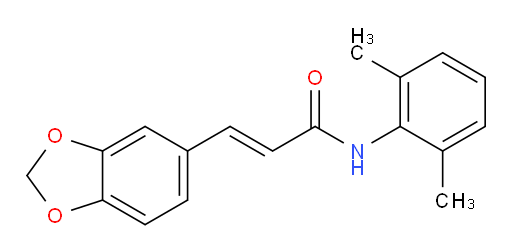 (E)-3-(benzo[d][1,3]dioxol-5-yl)-N-(2,6-dimethylphenyl)acrylamide