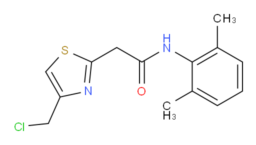 2-(4-(chloromethyl)thiazol-2-yl)-N-(2,6-dimethylphenyl)acetamide