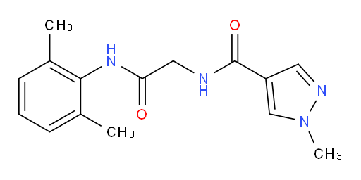 N-(2-((2,6-dimethylphenyl)amino)-2-oxoethyl)-1-methyl-1H-pyrazole-4-carboxamide