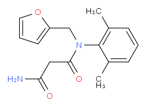 N1-(2,6-dimethylphenyl)-N1-(furan-2-ylmethyl)malonamide
