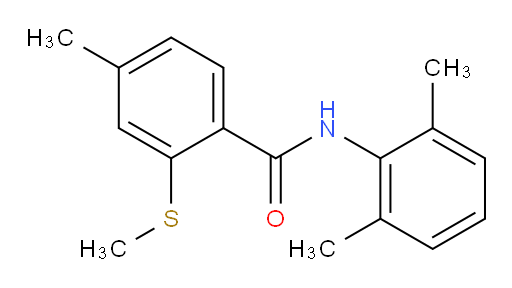 N-(2,6-dimethylphenyl)-4-methyl-2-(methylthio)benzamide