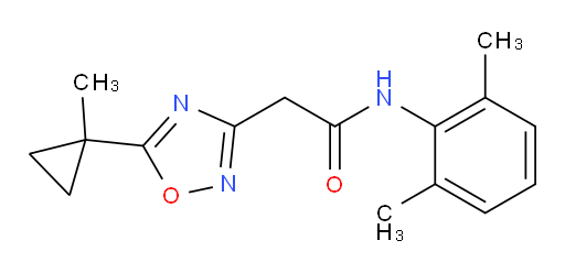 N-(2,6-dimethylphenyl)-2-(5-(1-methylcyclopropyl)-1,2,4-oxadiazol-3-yl)acetamide