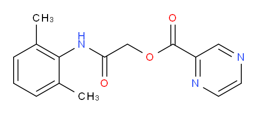 2-((2,6-dimethylphenyl)amino)-2-oxoethyl pyrazine-2-carboxylate