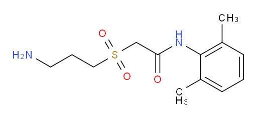2-((3-aminopropyl)sulfonyl)-N-(2,6-dimethylphenyl)acetamide