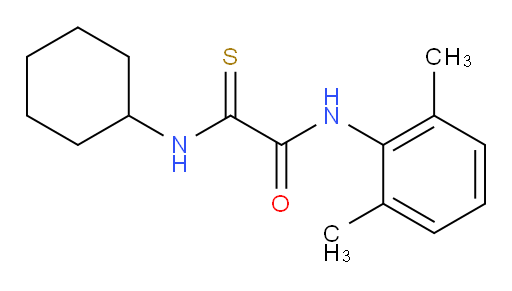 2-(cyclohexylamino)-N-(2,6-dimethylphenyl)-2-thioxoacetamide