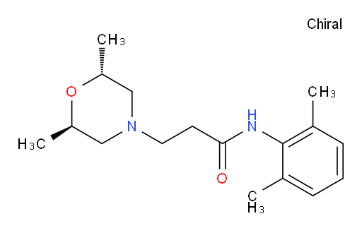 3-((2R,6R)-2,6-dimethylmorpholino)-N-(2,6-dimethylphenyl)propanamide