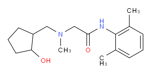 N-(2,6-dimethylphenyl)-2-(((2-hydroxycyclopentyl)methyl)(methyl)amino)acetamide