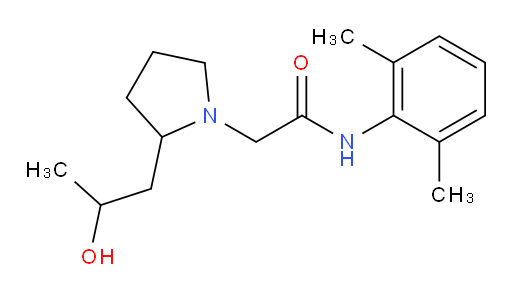 N-(2,6-dimethylphenyl)-2-(2-(2-hydroxypropyl)pyrrolidin-1-yl)acetamide
