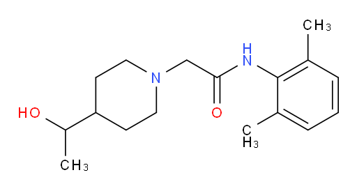 N-(2,6-dimethylphenyl)-2-(4-(1-hydroxyethyl)piperidin-1-yl)acetamide