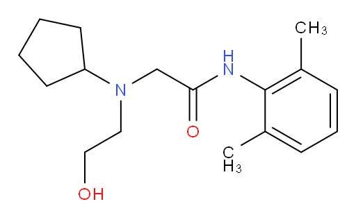 2-(cyclopentyl(2-hydroxyethyl)amino)-N-(2,6-dimethylphenyl)acetamide