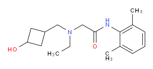N-(2,6-dimethylphenyl)-2-(ethyl((3-hydroxycyclobutyl)methyl)amino)acetamide