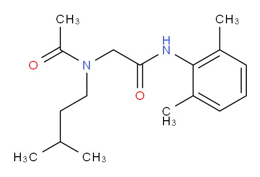 N-(2,6-dimethylphenyl)-2-(N-isopentylacetamido)acetamide