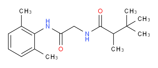 N-(2-((2,6-dimethylphenyl)amino)-2-oxoethyl)-2,3,3-trimethylbutanamide