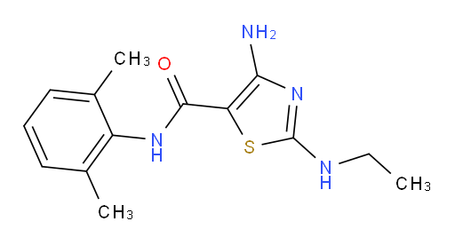 4-amino-N-(2,6-dimethylphenyl)-2-(ethylamino)thiazole-5-carboxamide