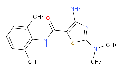 4-amino-2-(dimethylamino)-N-(2,6-dimethylphenyl)thiazole-5-carboxamide